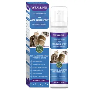 WEALLIN Anal Gland Spray for Dogs & Cats – Soothing Formula for Scooting & Itchy Bums – Gentle Deodorizing Care, Safe for All Pets – 4.06 FL OZZ