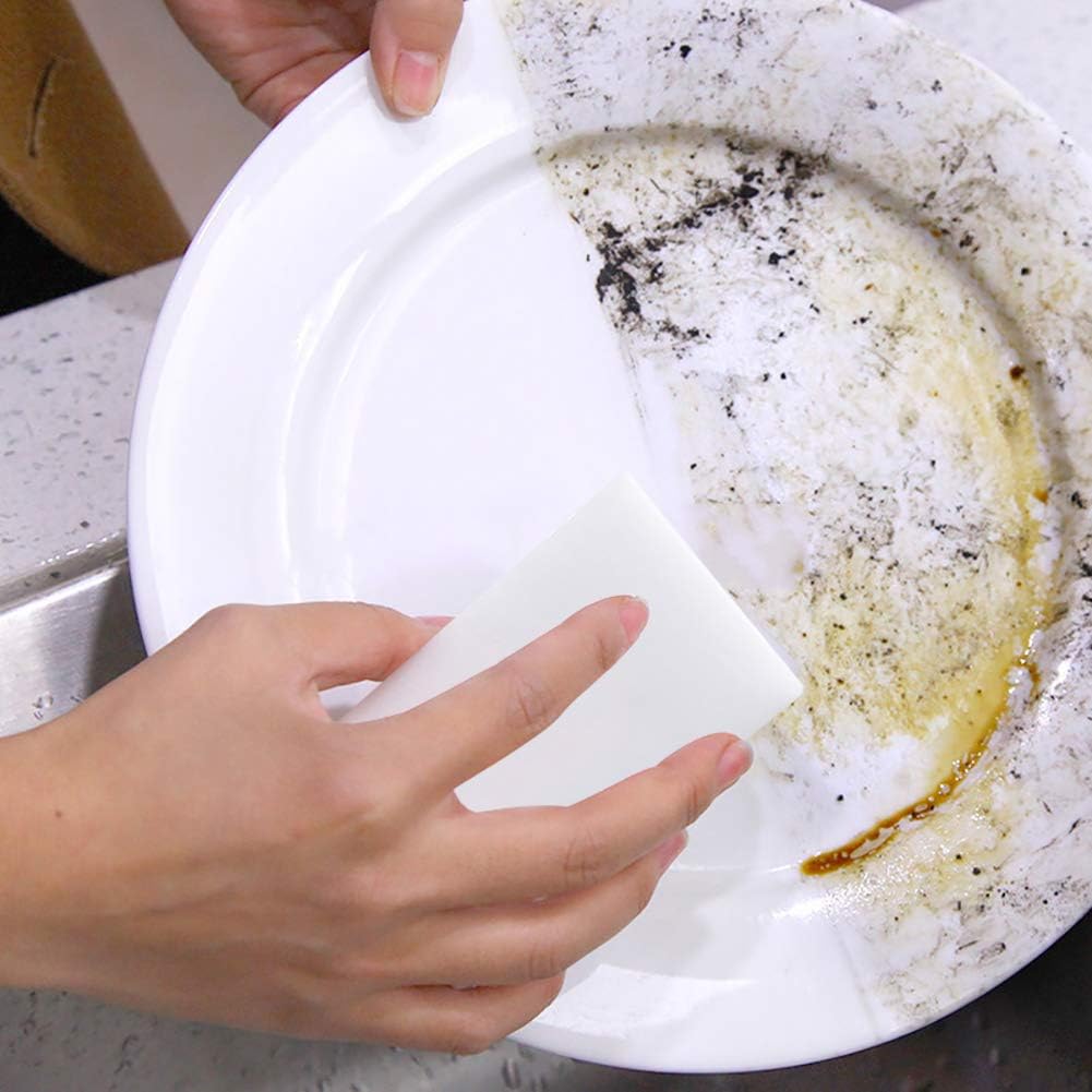 10 Pack Magic Sponge Eraser 2X Thick and Long Lasting Melamine Cleaning Sponges in Bulk - Multi Surface Scrubber Foam Cleaning Pads - Bathtub, Floor, Baseboard, Bathroom, Wall Cleaner (3.9*2.4*0.8in) 10 Pack Magic Sponge Eraser 2X Thick and Long Lasting Melamine Cleaning Sponges in Bulk - Multi Surface Scrubber Foam Cleaning Pads - Bathtub, Floor, Baseboard, Bathroom, Wall Cleaner (3.9*2.4*0.8in)