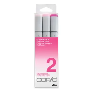 Copic - Sketch Marker Color Fusion - Set 2 Pinks, 3 pk