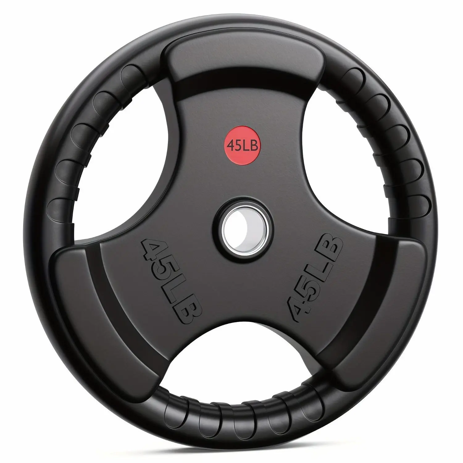 2-Inch Weight Plates, Rubber Bumper, Grip Plate with Solid Iron Core & Ergonomic Grip, Weight Plates, for Strength Training And Weight Lifting, Multiple Options