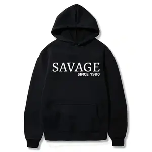 Personalized 'Savage since [Year]' Hoodie -  Year of Birth Tee - Bold Statement Casual Wear - Unique Birthday Gift Idea