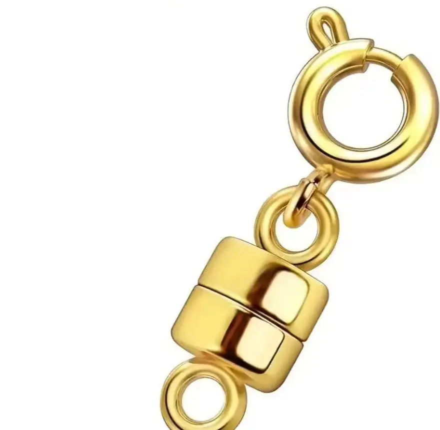 Necklace/Bracelet Magnetic Clasp - 18k Gold Plated Brass