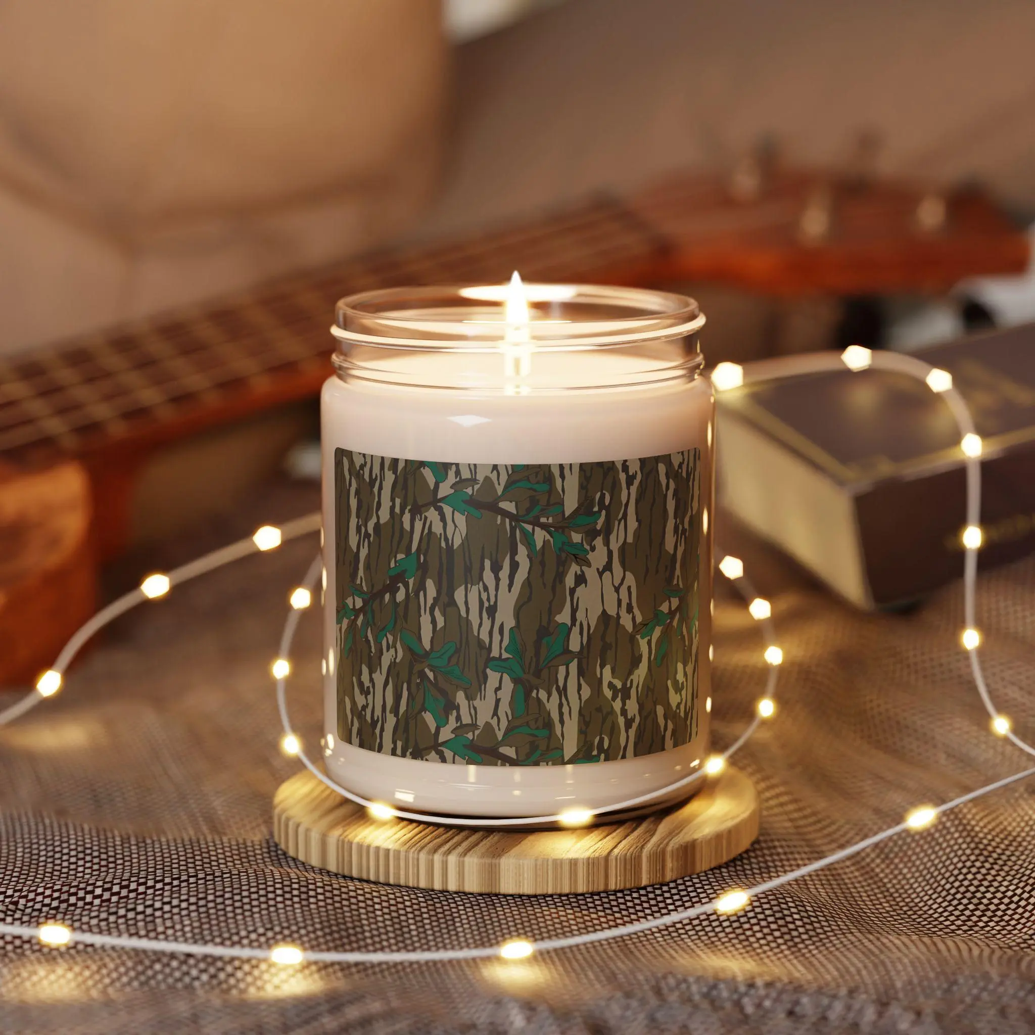 Original Greenleaf Everything Bottom Lands Camo Scented Soy Candle 9oz - Scented Soy Candle with Camouflage Design