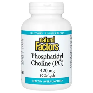 Natural Factors Phosphatidyl Choline (PC), 420 mg, 90 Softgels