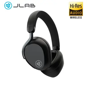 JLab Epic Lux Lab Edition ANC Over-Ear Headphones with 32mm Drivers Adaptive Noise Cancellation Hi-Res Audio Wired & Wireless Wireless Charging Dock Headphone Case