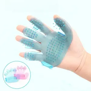 Dog Pet Brush Glove Deshedding Gentle Efficient Pet Grooming Glove Dog Bath Cat Cleaning Supplies Pet Glove Dog Combs