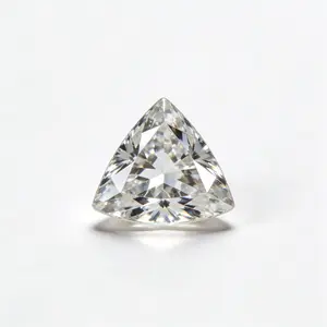SANMU White Moissanite Fat Triangle Cut Loose Diamond 0.2-20 Carats D Color VVS1 Clarity GRA Certified for Jewelry Making Rings Necklaces Pendants Earrings