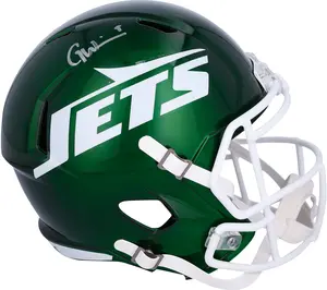Garrett Wilson New York Jets Autographed 2024 Speed Replica Helmet - Fanatics Authentic Certified