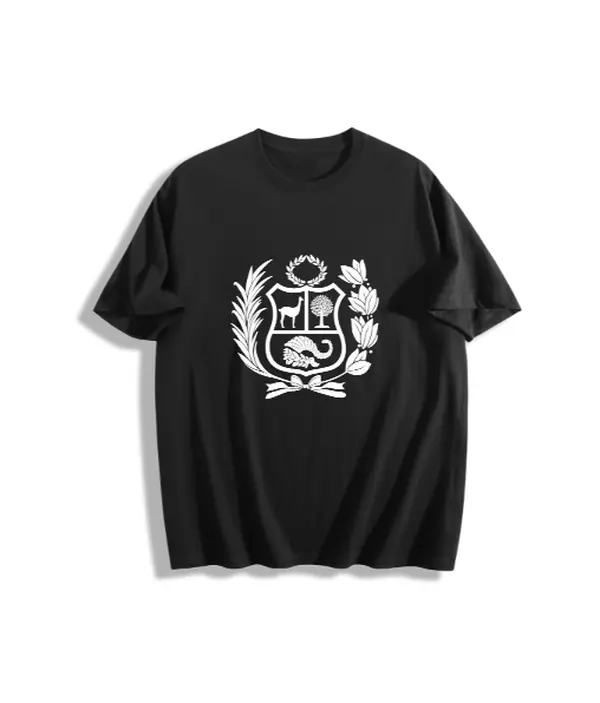 Men's Cotton Short-Sleeve Round Neck Soft Peru Team Flag Graphic T-Shirt - Casual Daily Wear Clothes for Sports Fans, Shortsleeve, Fashion, Menswear, Breathable, Casual Wear, Peru Flag, Printed Logo, Formal