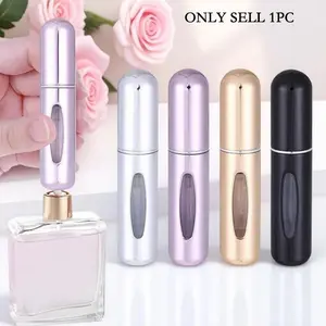 Mini Perfume Bottle 5ML Reusable Portable Travel Size, Leak-Proof Spray Atomizer, Ideal for Airplanes, Perfect Gift for Friends and Lovers