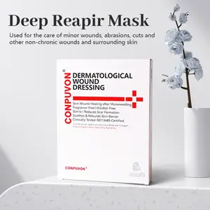 CONPUVON Cooling Hydrogel Face Dressing Mask for Post-Microneedling Aftercare – Hydrating Moisture Barrier Support for Sensitive Skin