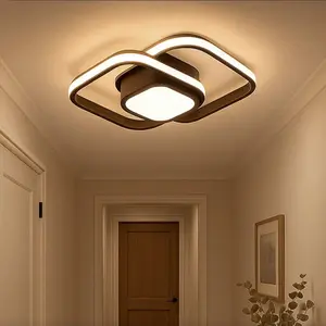 Nordic Design Square LED Ceiling Light, 12w, Diameter 24cm, 3000k-6500k, for Corridor Living Room Bedroom Dining Room