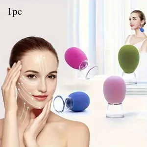 Mini Silicone Facial Massage Cup: Detachable Massage Tool for Face, Body, Eyes, Cheeks - No Alcohol, Battery-Free, Easy Operation