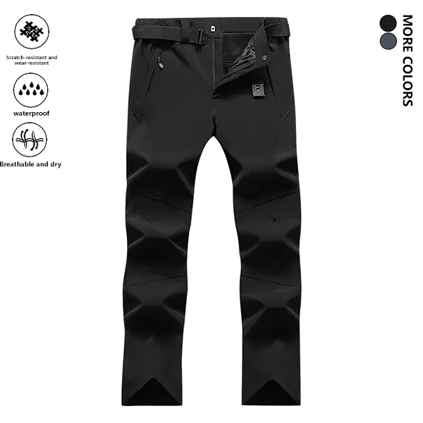 Men's Spring & Autumn Hiking Pants - Windproof, Outdoor, with Zippered Pockets Suitable for Outdoor Activities & Hiking Gear | Athletic Design Trousers | Windbreaker Fabric, Lightweight Casual Pants