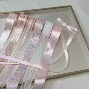 7pc Mix New Badge Ribbon Set, DIY Craft Materials, Versatile Ribbons, Butterfly Knots, Support Badges, Handmade Supplies