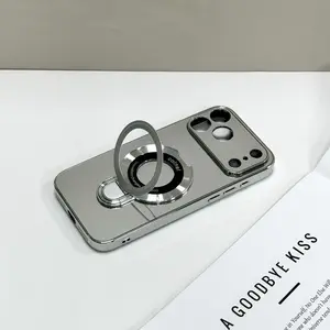 Sleek Silver Case to Elevate Your Daily 360° Magnetic Ring Holder Phone Case | Silver ChromeSilver Chrome | All iPhone Models