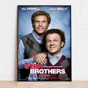 Step Brothers - Movie Poster No Frame, Movie Wall Art, Home Decor, Movie Print