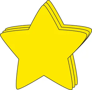 SHAPES ETC. Large Single Color Creative Foam Cut-Outs - Star