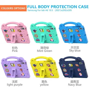 Kids EVA Bear Stand case For Samsung Galaxy Tab S9 A9 Plus A8 10.5 SM-X200 X205 X207 S6 lite 10.4 P610 P615 A7 lite 8.7 Coverpad