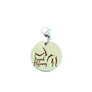 Layout Flyaway (Bars) Skill Charm for Gymnastics Keychain