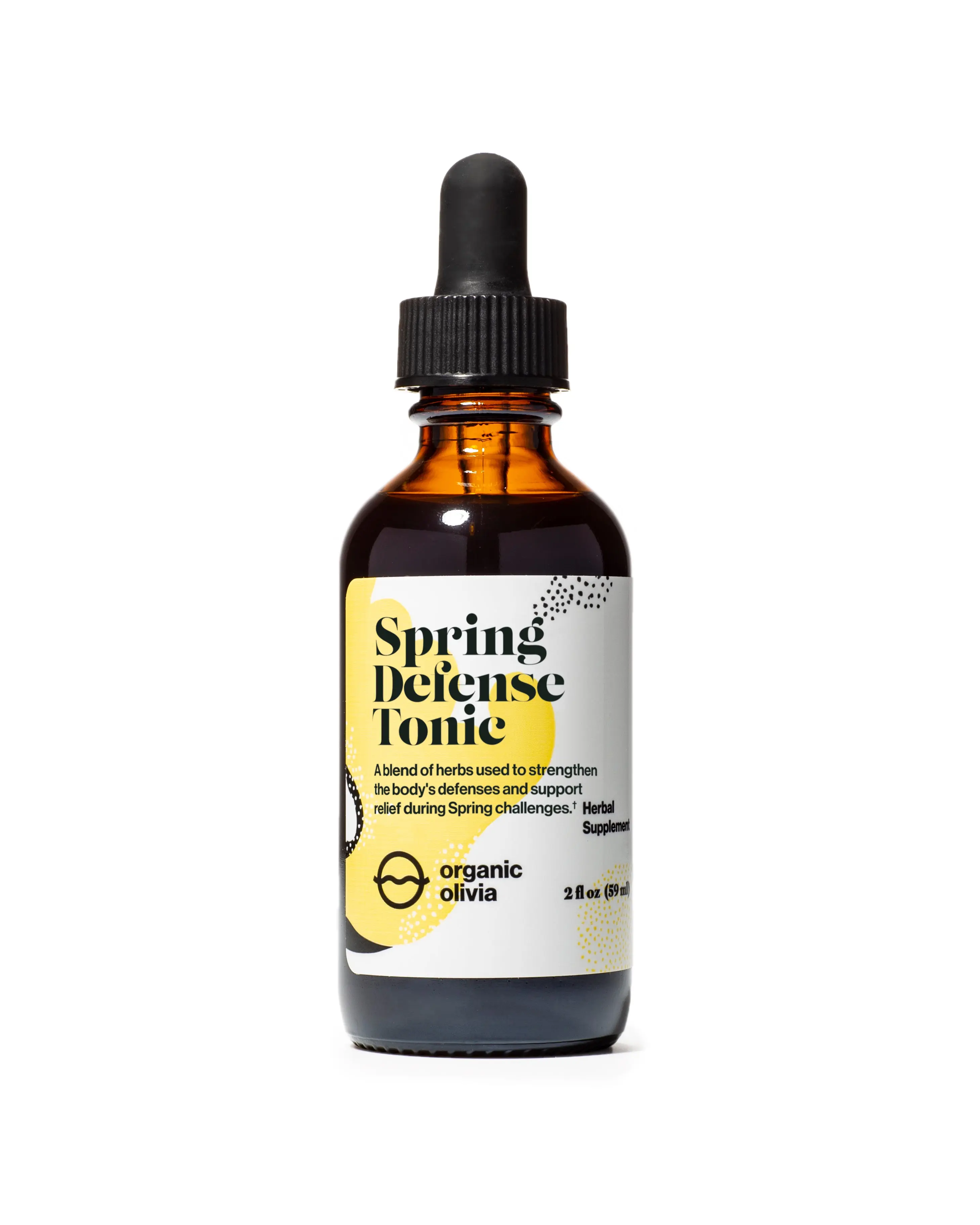 Spring Defense Tonic by Organic Olivia | Seasonal Support Supplement | Herbal Tincture | Daily Wellness Support