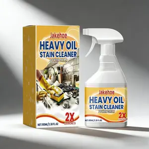 Jakehoe Heavy Oil Stain Cleaner 2X Power Clean 100ml Spray for Range Hood Cooktop & Kitchen Appliances Effective Degreaser