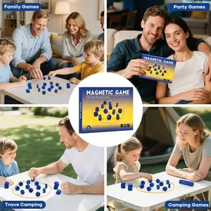 International Chess Set with Full Size Pieces and Rope, Ideal for Family Gatherings, Travel, Camping, Strategy Board Game for Kids and Adults