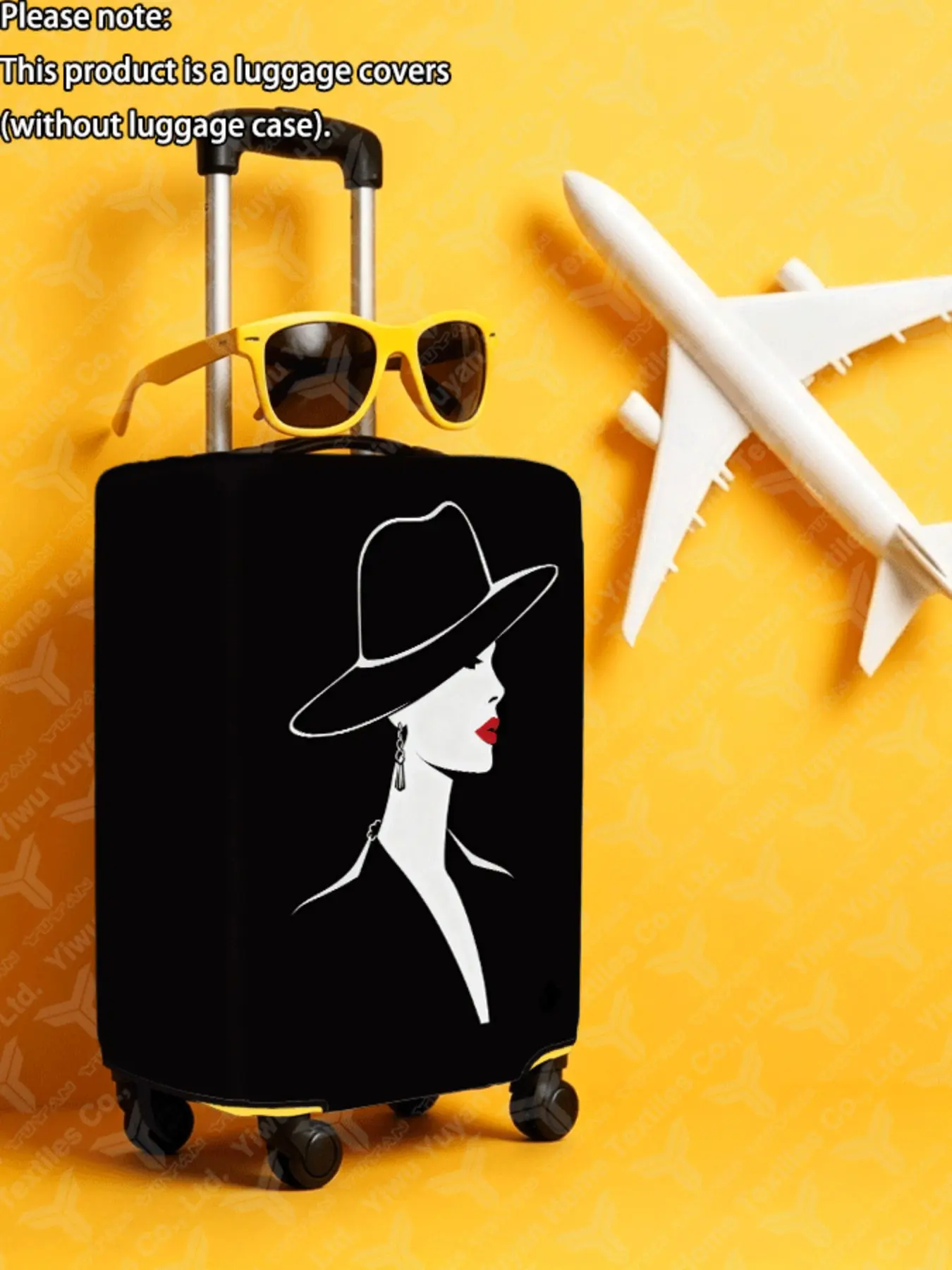 Pattern Suitcase Cover, Luggage Covers, Protective Cover, Plain Print Design, Thick Quality Fabric, for 20-28 Inch Luggage, portable travel accessory, Essential Travel Accessory, Luggage Cover Protector