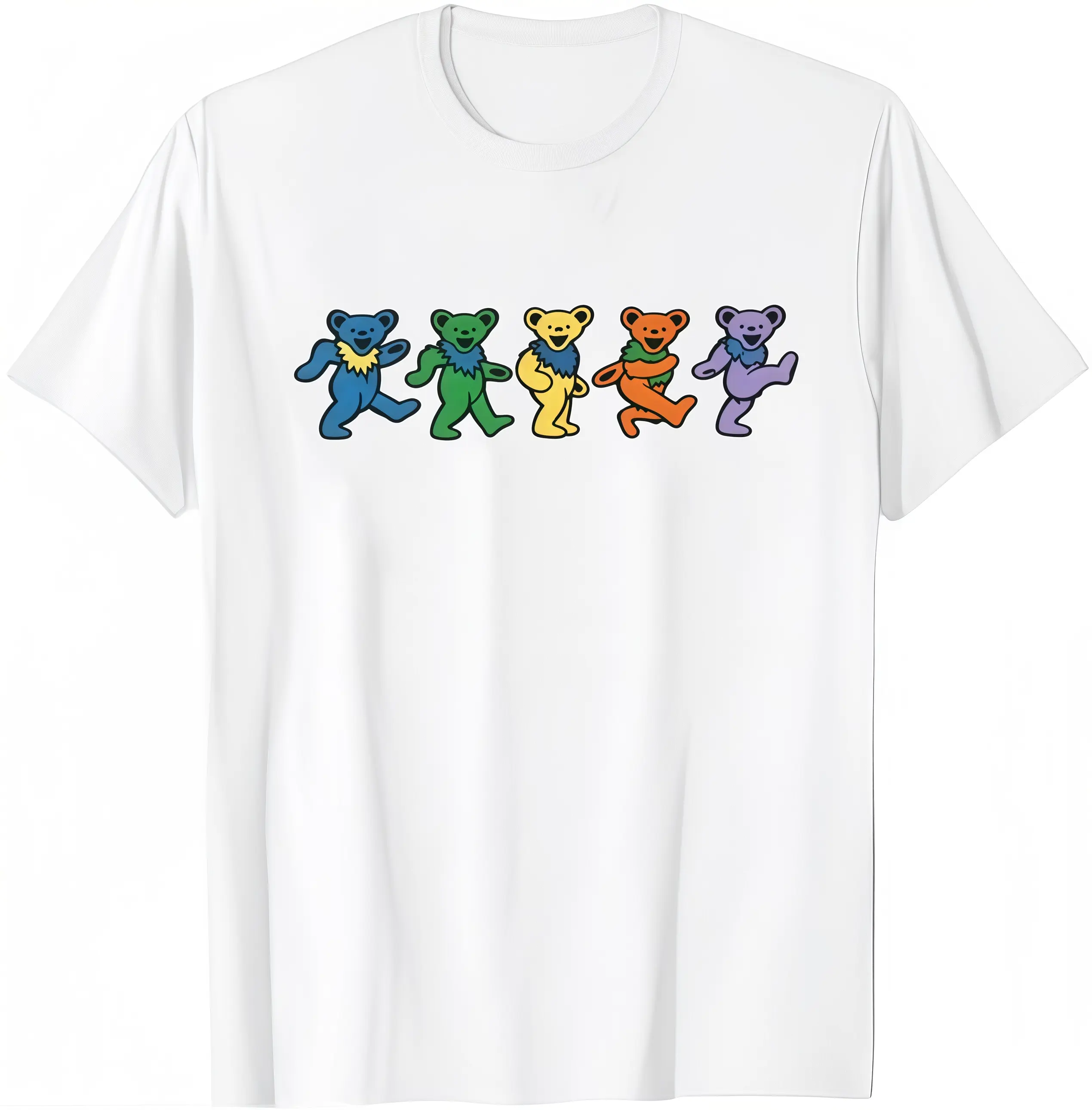 Oversized Retro Grateful Dead dancing bears Graphic T-Shirt Streetwear Holiday Wear y2k cotton fashion Streetwear Lover Gift Top Trending