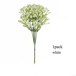 Single Artificial Baby's Breath, Fake Flowers for DIY Decor, Faux Flowers for Wedding & Home Living Room Decoration, Artificial Flower Arrangements, Plastic Flowers