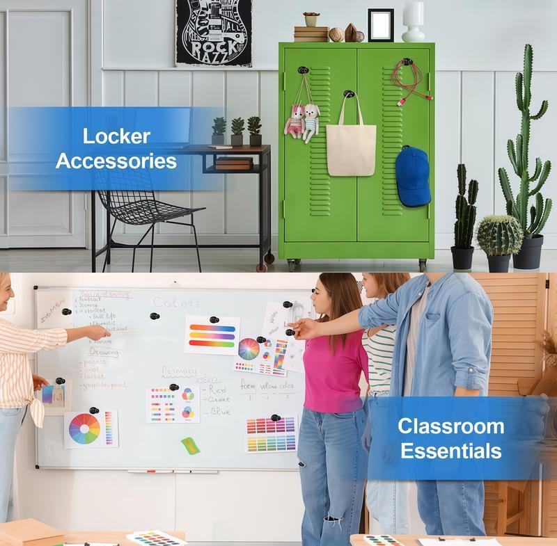 Fridge Magnets Refrigerator Whiteboard Small Strong Magnet Classroom Kitchen Accessories Decorative Locker Set Black Matte Office Calendar Refrigerador Magnetic Cute Crafts Homedecor