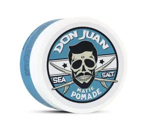 Don Juan Matte Sea Salt Pomade | Water Based | Medium Hold | Matte Finish | Natural Plant Extracts & Ocean Minerals | Surf Wax Scent, 4 Ounce