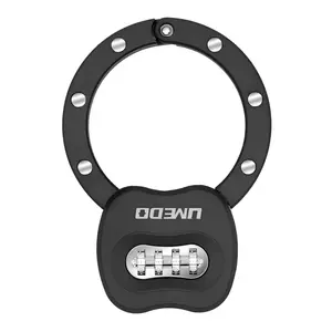 Premium Heavy-Duty 4-Digit Combination Padlock Ring Lock Bicycle Electric Scooter Security Solution Concentric Design Glass Cabinet Refrigerator Door Protection High Security Household Lock Perfect for Homeowners Renters Daily Safety Needs