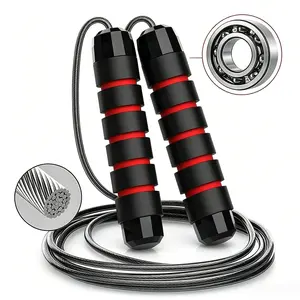 Jump Rope, Adjustable Jump Ropes, tangle-free skipping rope with rapid speed and ball bearings for women, men, and kids, exercise