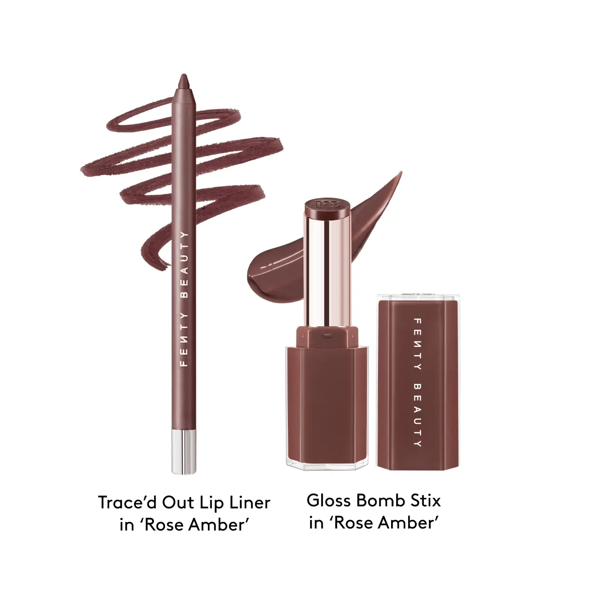 Rose Amber Lip Liner + Rose Amber Gloss Stick