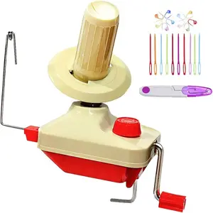Yarn Winder by  - Easy to Set Up and Use - Hand Operated Yarn Ball Winder 3.5 Ounce Capacity + 10 count Stitch Knitting  + 10 count Plastic  + 1 count