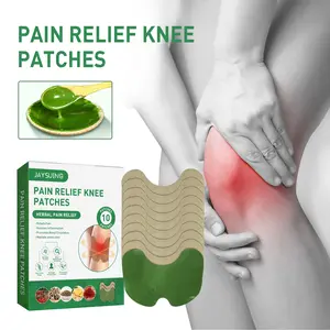 Jaysuing Pain Relief Knee Patches 10pcs Natural Ingredients Daily Massage Care for Whole Body Discomfort Relief Healthcare Solution