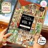JoyJolly Telado Vol 9 Urban Cubicles Themed Sticker Book - Scrapbook Supplies, Decorative Scene Stickers, 7 New Designs, DIY Craft Supplies for Adults, Miniatures, Friend Gift Ideas, Scenestickers