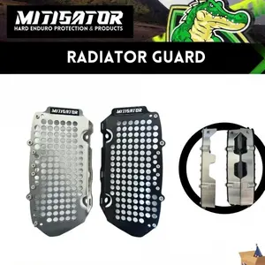 SILVER Mitigator CNC Radiator Guard Fits Ktm 17-25 Husqvarna 16-25 Gasgas 21-24