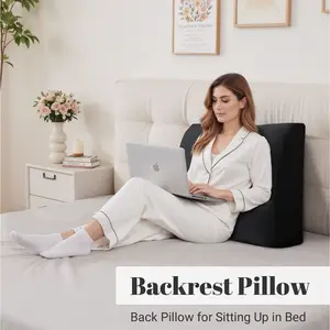 Cozy Velvet Pillow, Multi-Use Backrest Cushion for Sofa, Bed & Living Room, Plush Fabric Support Pillow for All-Day Comfort