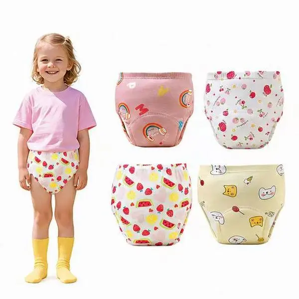 Toddler Potty Training Underwear for Boys & Girls - Absorbent, Leak-Proof, Character Print, Daytime Wear, Snug Elastic Waistband, Breathable Airy Fit