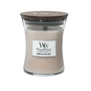 WoodWick Medium Hourglass Candle, Vanilla Sea Salt