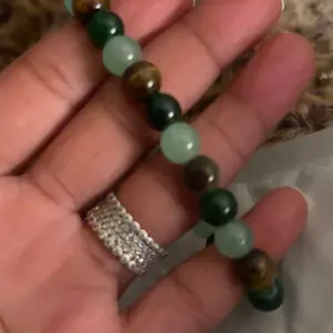 CrestJewels Money Bracelet With Green Aventurine Stone Tiger Eye Stone - Lucky Bracelet - Attracting Wealth, Abundance, And Prosperity Amethyst Crystal Fortune Charm