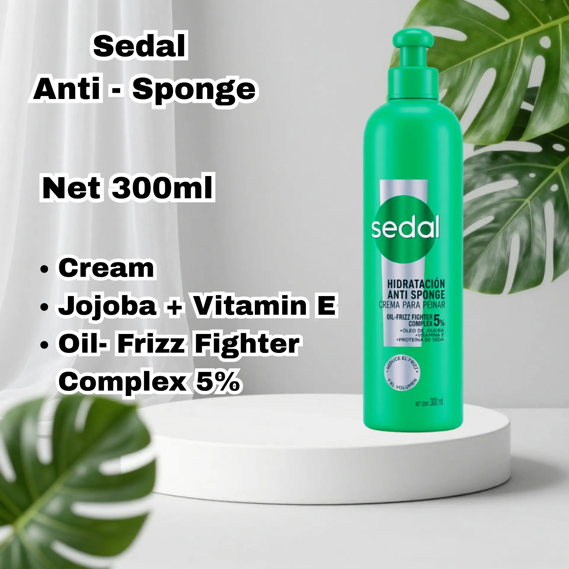 Sedal Hair Anti-Sponge 300ml Oil-Frizz Fighter Complex 5%