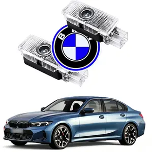 2Pcs Car fade Door Welcome Lights, LED Puddle Projector Ghost Shadow Lamp Compatible with BMW E81 E82 E83 E90 E60 F10, Plug and Play Replacement door light headlight logoprojectors