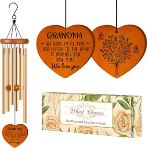 Gifts for Grandma, Grandma Birthday Gifts from Grandkids, Grandma Gift Wind Chimes, Christmas Grandma Gift, Present for Grandmother from Granddaughter Grandson Grandchildren