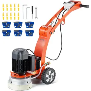 VEVOR 10 Electric Concrete Floor Grinder, 1.7HP Walk-Behind Polisher, 1300W Grinding Machine with 1720RPM Brushless Motor, Heavy-Duty Surfacing Tool for Granite and Concrete FloorsVEVOR Super Brand Day