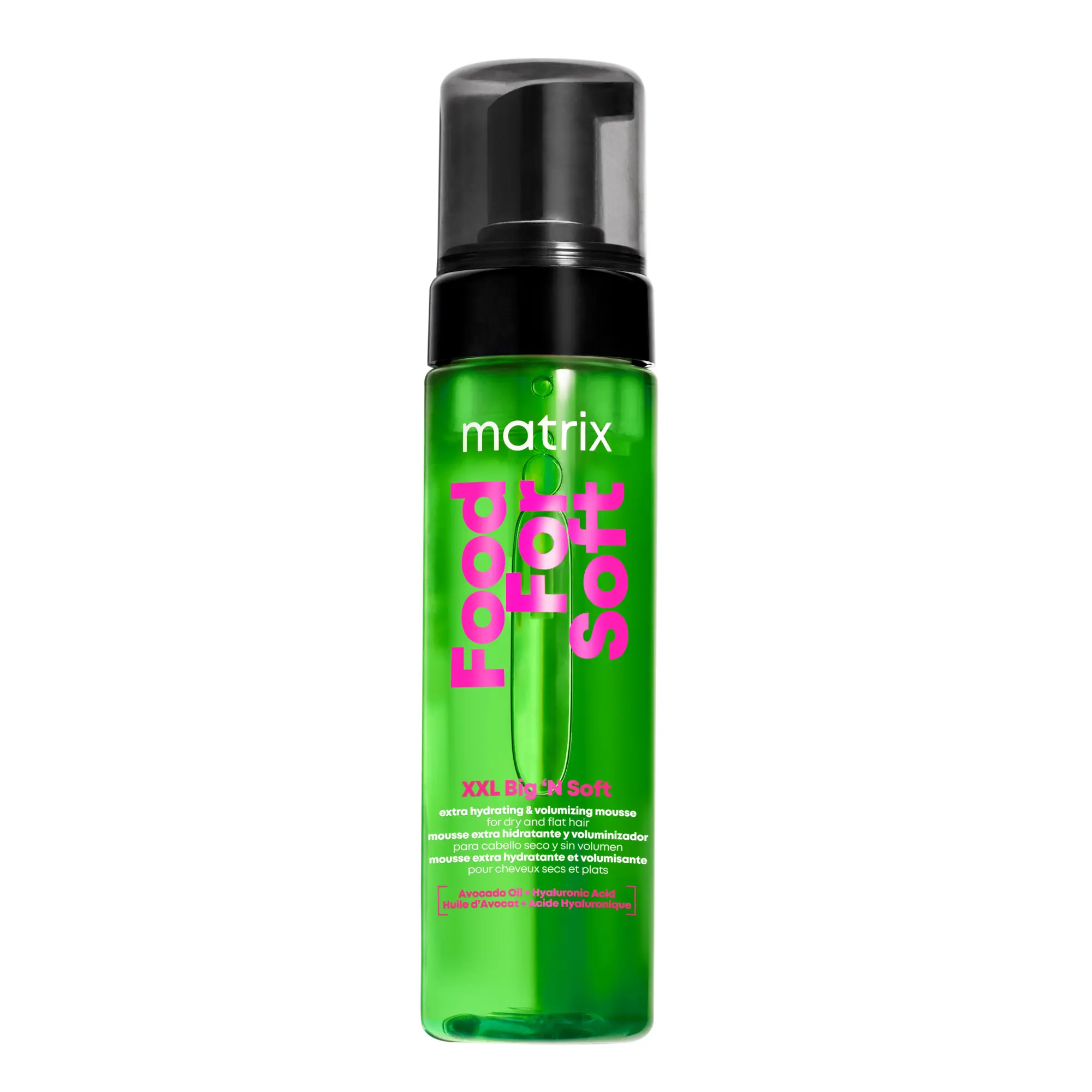Food For Soft XXL Big 'N Soft Extra Volumizing Hydrating Mousse | Crunch-Free Hydrating Hair Mousse | With Hyaluronic Acid & Avocado Oil | For All Hair Types | Vegan Haircare