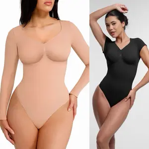Seamless Tummy Control Thong Shapewear Bodysuit