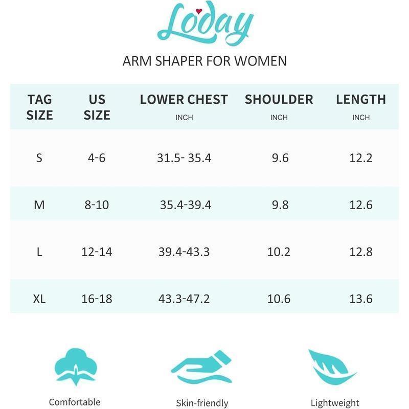 Arm Compression Sleeve Women Upper Arm Shaper Long Sleeve Shapewear Tops